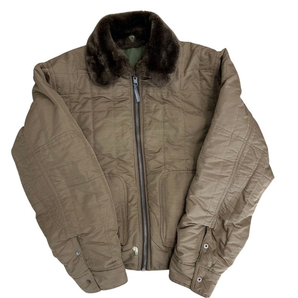 Spiewak Primaloft Reversible Bomber Jacket Removable Faux Fur Collar Medium READ - Picture 4 of 13